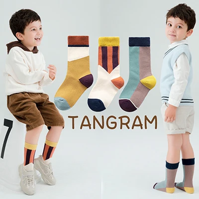 Baby Lotus 3 Pairs High Quality Winter Thick Kids Socks Children Ruffle Patchwork Dots Fashion Boys Girls School Sports Socks - Цвет: C5