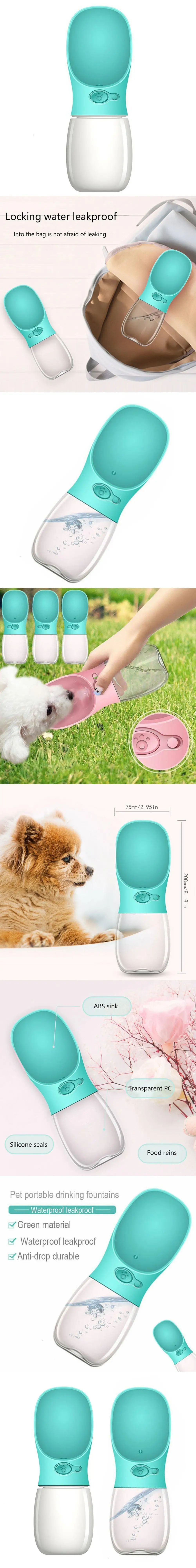 Pet Дорожная бутылка для воды силиконовая портативная собака кошка диспенсер для напитков напиток в бутылках контейнер для подачи воды для активного отдыха