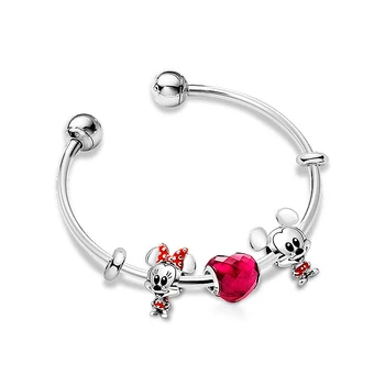 

2020 New Original High Quality 100% S925 Silver Cartoon Animal Romantic Love Zt0619 Bracelet Set Ladies Jewelry Gift