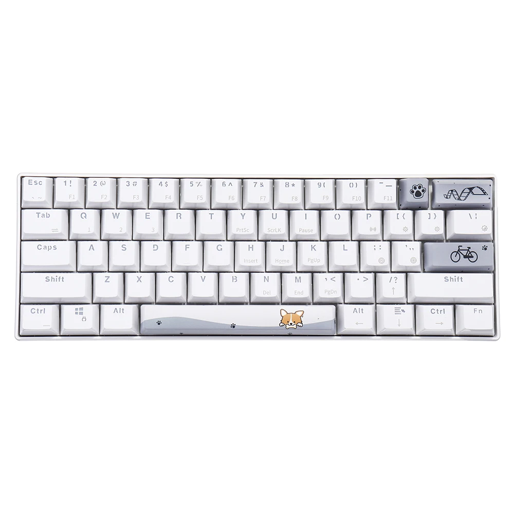 Двусторонний OEM профиль Dyesub PBT серая кошечка с космической панелью 6 25u новинка