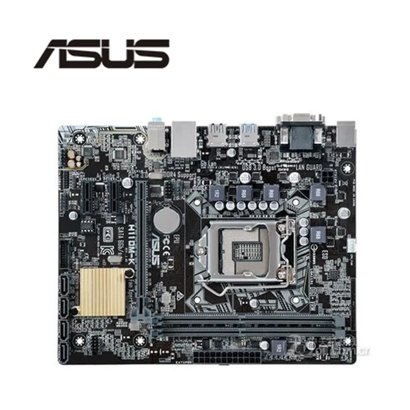 Материнская плата для Asus H110 H110M DDR4 LGA H110M-K i7/i5/i3 USB3.0 SATA3 | Компьютеры и офис