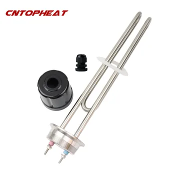 

SUS304 220v 2.5kw 2"Tri Clamp OD 64mm Immersion Water Brewing Heating Element Tubular Electric Heater