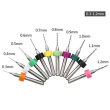 10 * bocados de broca do pwb 0.1-1.2mm conjunto de broca do bocado do circuito do pwb micro mini placa de cópia acessórios da ferramenta do carboneto