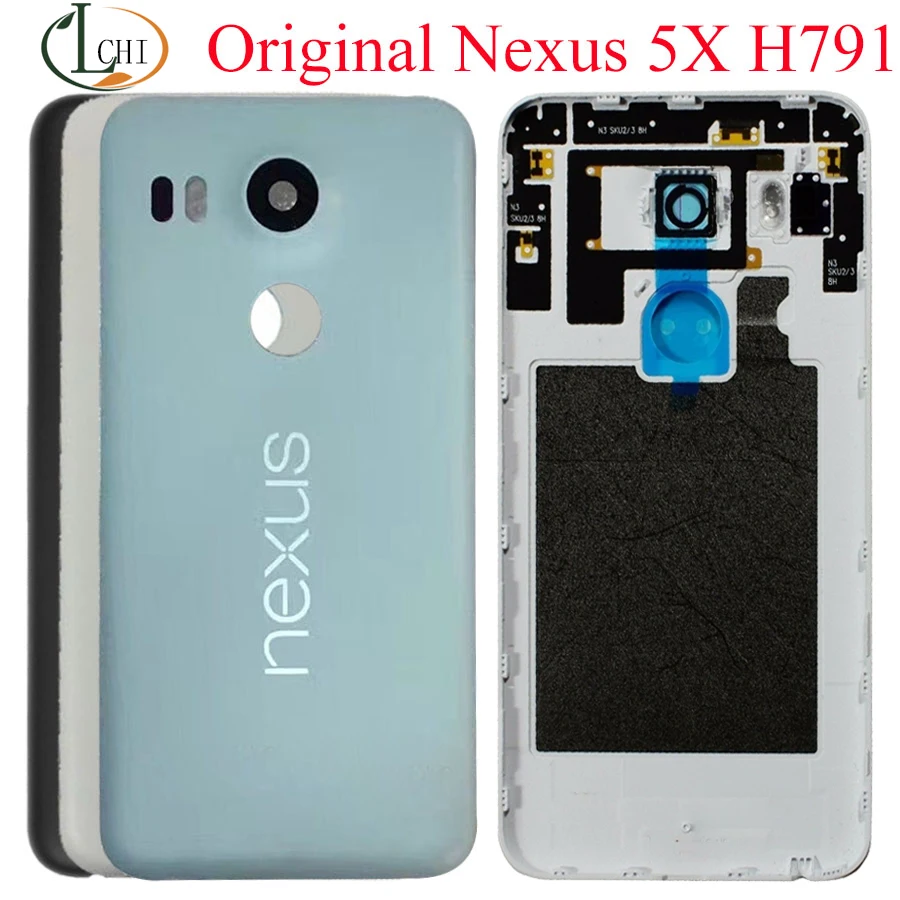 

NEW Original 5.2" For LG 5X Battery Cover NEXUS 5X back cover glass door Case Rear H791 Housing For LG NEXUS 5X battery Cover