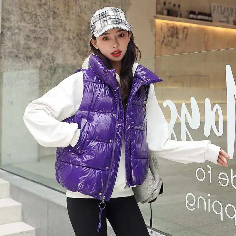 

2019 Winter Cotton Coat Plus size Women Hooded Vest Coat Waistcoats Vest Women Jacket Warm Down Parkas Outwear Female p1483