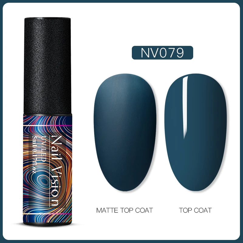 Nail Vision 60 цветов Матовый УФ-гель для ногтей 5 мл чистый цвет матовое верхнее покрытие Впитывающее полуперманентный Гель-лак для ногтей - Цвет: S06674