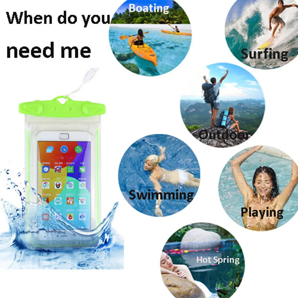 Водонепроницаемый чехол сумка Сухой Чехол для мобильного телефона iPhone