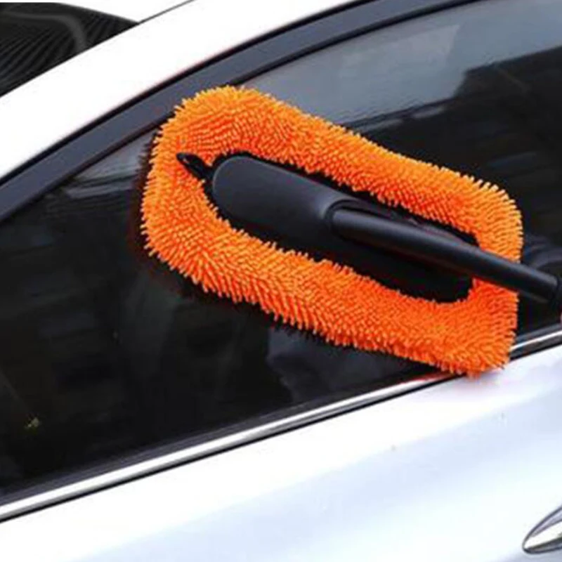 Чистящая Щетка для машины окно пылесборник телескопическая микрофибра нержавеющая стальная длинная ручка Пылезащитная