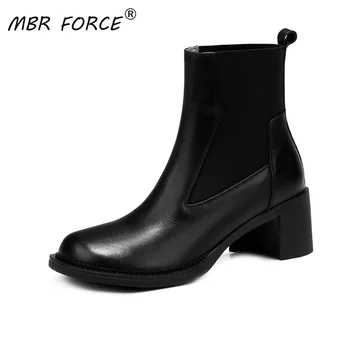

MBR FORCE New Women Ladies Girls Fashion ankle Boots Shoes Western style All-match Casual and comfortable Motorcycle Boots Cool