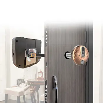 

Recording Home Modern Camera Anti-theft Night Vision Monitor Smart Doorbell 4.3 Inch Peephole Viewer HD 720P Hotel Wide Angle