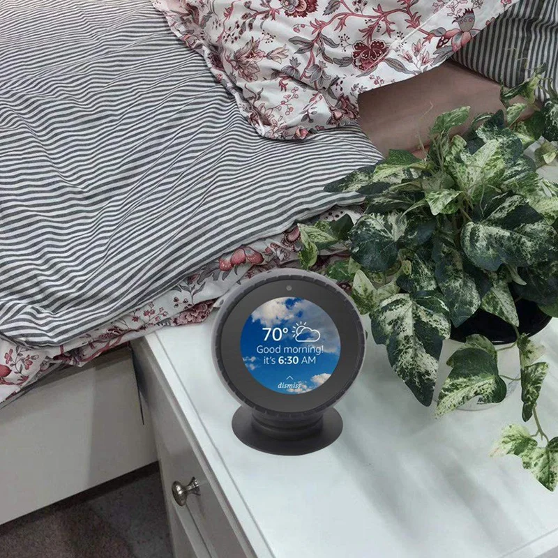 Силиконовый Настольный держатель для Echo Spot, вращающееся на 360 градусов настольное крепление-улучшает видимость звука и внешний вид