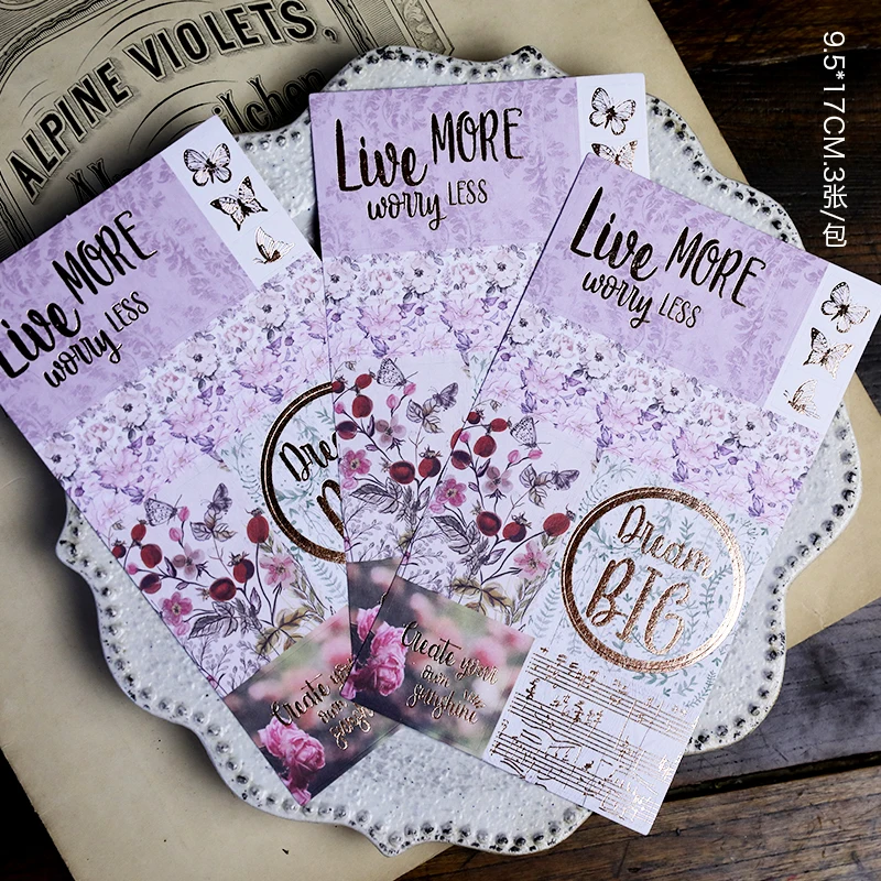 Bronzing stickers Scrapbooking Happy Planner/Card Making/Journaling Project DIY C151 - Цвет: 1