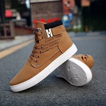 

slip casual leisure botas Mens on 2020 causal breathable mens men sports leather sport para boots boty hombre hot dress fashion