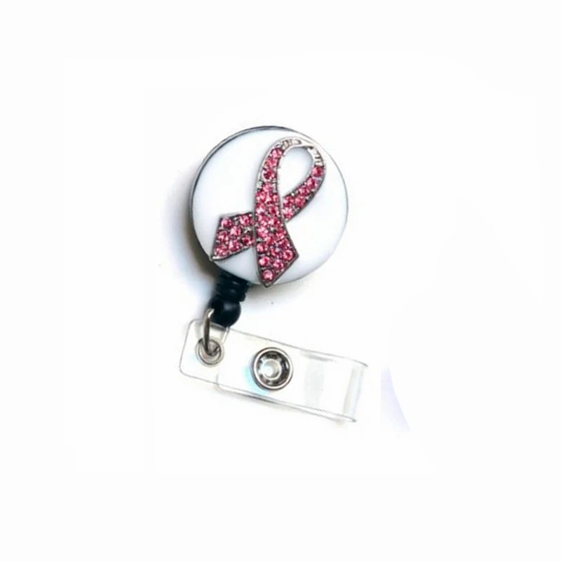 Rhinestone Retractable Badge Reel/ ID Badge Holder / Brooch / Pendant