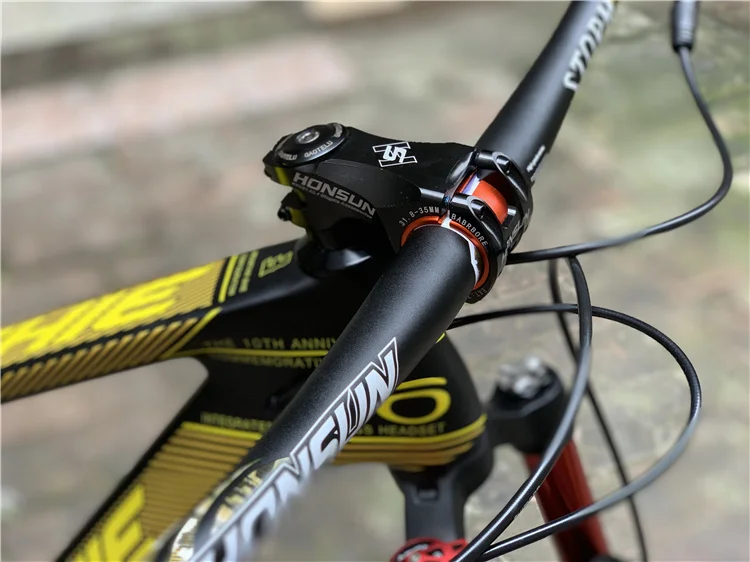 Riser Handlebar Ultralight Bike Stem 7/17/ 35 Degrees 60-130mm MTB