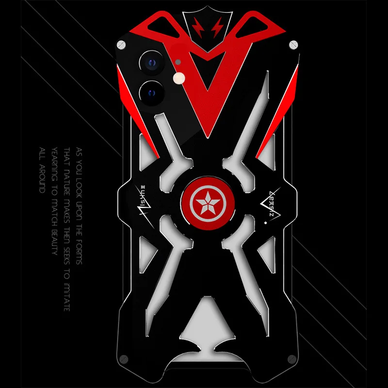 Металлический чехол для телефона для iPhone11 Pro Max ударопрочный персональный 11 черный золотой желтый 11 pro крутой защитный чехол