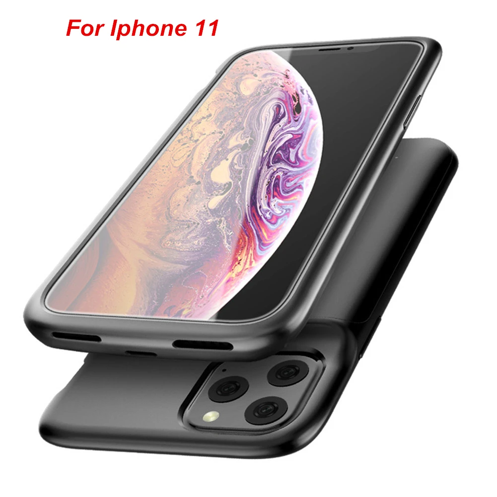 

5000 Mah For iphone 11 Battery Case Silicone Material Charger ultra-thin Smart Cover For Iphone11 Power Bank