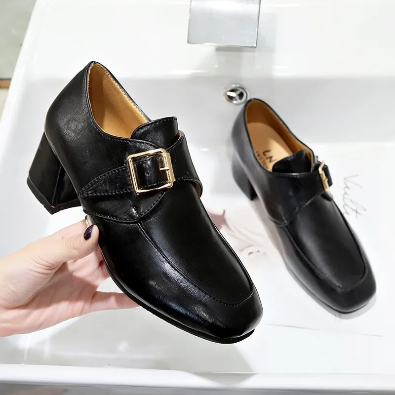 Leishen/высококачественные вечерние туфли из натуральной кожи на высоком каблуке с