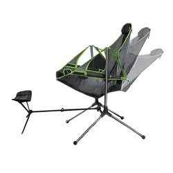 Chaises de Camping en plein air portables, tabouret pliable, chaise pivotante de plage ultralégère, inclinable, pour jardin, pêche, lune 