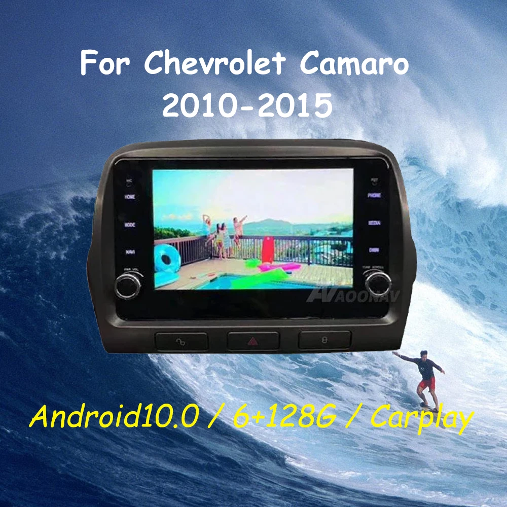 aoonav Android 10インチ タッチスクリーンカーラジオ Chevrolet Camaro 2010 2011 2012 2013  2014 2015用、GPSナビゲーション 4GB+64GB対応 carplay/ 高級ブランド 車、バイク、自転車