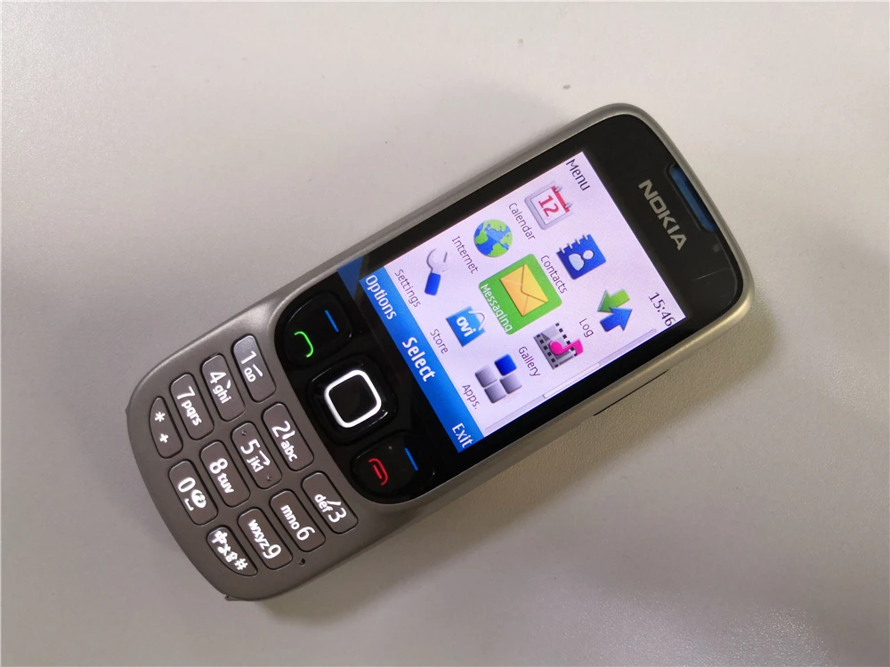 Оригинальный разблокированный мобильный телефон NOKIA 6303i черный и серебристый