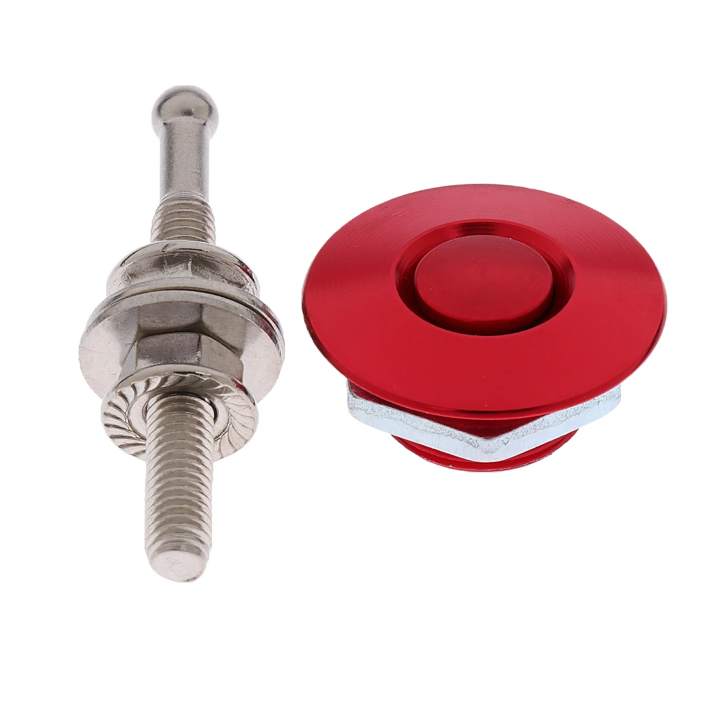 55mm Red 30 мм автоматическая универсальная БЫСТРОРАЗЪЕМНАЯ защелка низкий профиль капот булавки замок легко установить - Цвет: 55mm Red