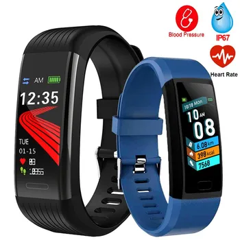 

2020 Smart Wristband Fitness Bracelet Blood Pressure Measurement Smart Bracelet Heart Rate Waterproof Pedometer Smart Band Watch