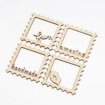 

10pcs Mix Photo Frame Wooden Slice Scrapbooking Photo Album Ornament Accessory Crafts Diy Home Wood Decoration 58mm