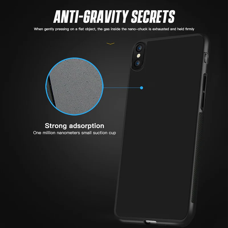 Etui для Iphone 11 11pro Max Xs Max Xr X 8 7 6S Plus антигравитационный чехол, силиконовый чехол с нано-присоской для I Phone Handy hulle Coque