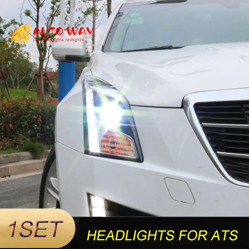 Чехол для стайлинга автомобиля Cadillac ATS 2014 2016 Автомобильные светодиодные фары