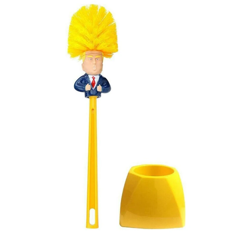 UNTIOR Дональд Трамп щетка для унитаза Набор держателей щеток Brosse WC оригинальная туалетная бумага набор аксессуаров для чистки ванной комнаты - Цвет: Only Brush 2