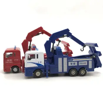 

1/64 Heavy Duty Trailer Crane Alloy Car Model for German MAN Length 15cm