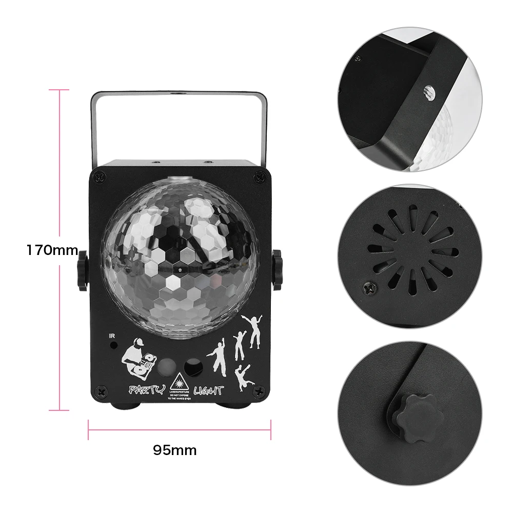 60 Pattern LED Bluetooth Music Speaker Disco Light with Prom Laser Party Light DJ Stage Light Laser Projection Lamp 60 Pattern LED Bluetooth Music Speaker Disco Light with Prom Laser Party Light DJ Stage Light Laser Projection Lamp