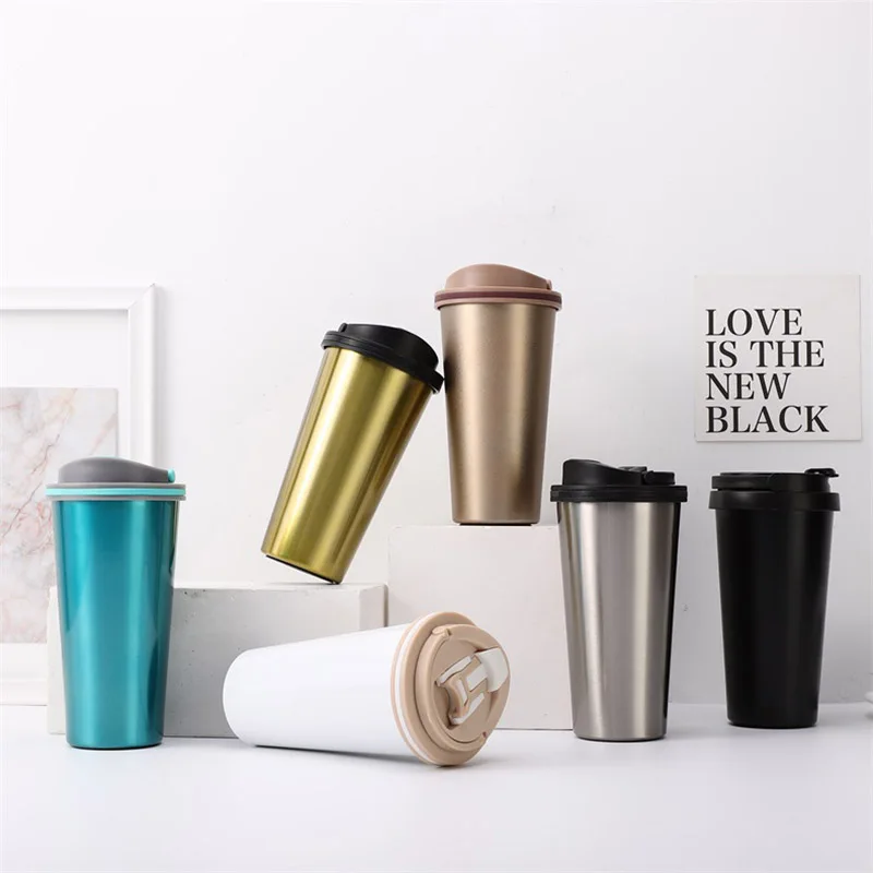 

Stainless Steel Thermoses Vacuum Insulation Coffee Milk Drink Cups Leak-Proof Design Travel Home Office Car Portable Drinkware