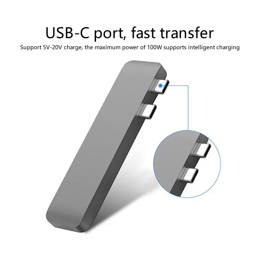 USB 3 1 tipo C HDMI Adaptador 4K Thunderbolt con Hub 0 SD TF lector PD para MacBook Pro/Air 2018/2019|USB-хабы| |