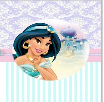 

8x8FT Castle Palace Jasmine Princess Crescent Moon Custom Photography Studio Backgrounds Backdrops Vinyl 240cm x 240cm