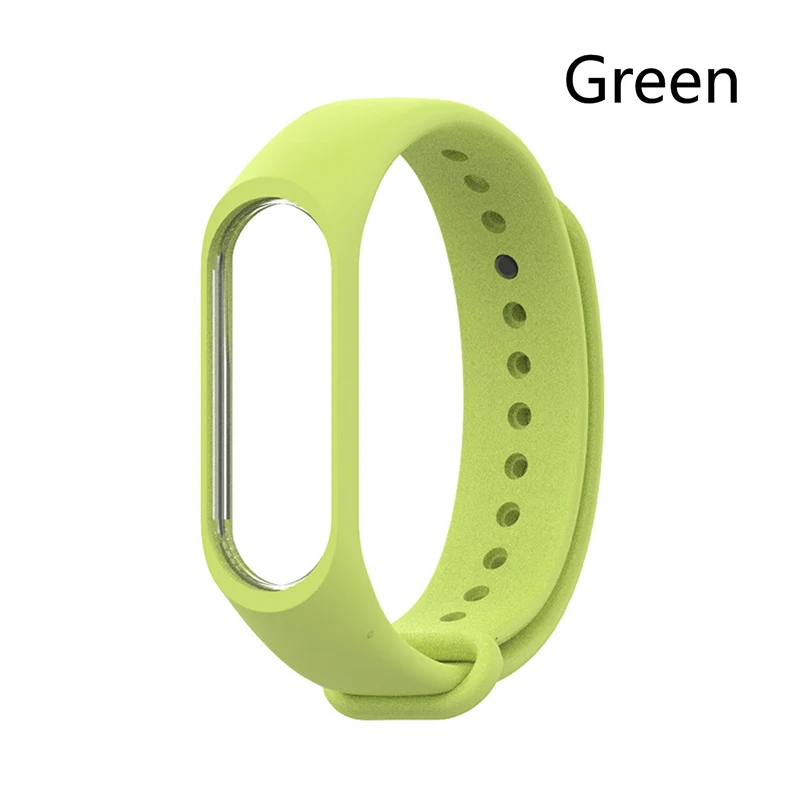 Браслет для Xiaomi mi 3 4 аксессуары mi Band 2 сменный силиконовый ремешок смарт-браслет на запястье для Xiaomi mi браслет miband ремешок - Цвет: Green