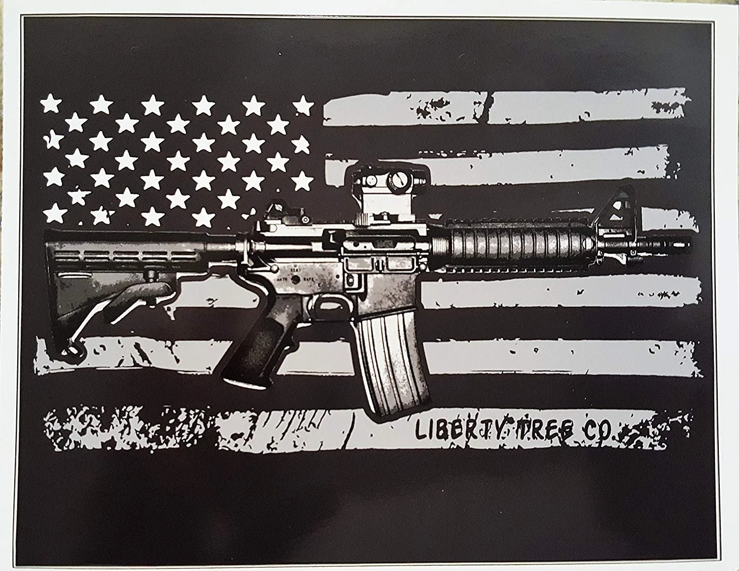 Виниловый американский флаг AR 15 наклейка Ar-15 бампер стикер