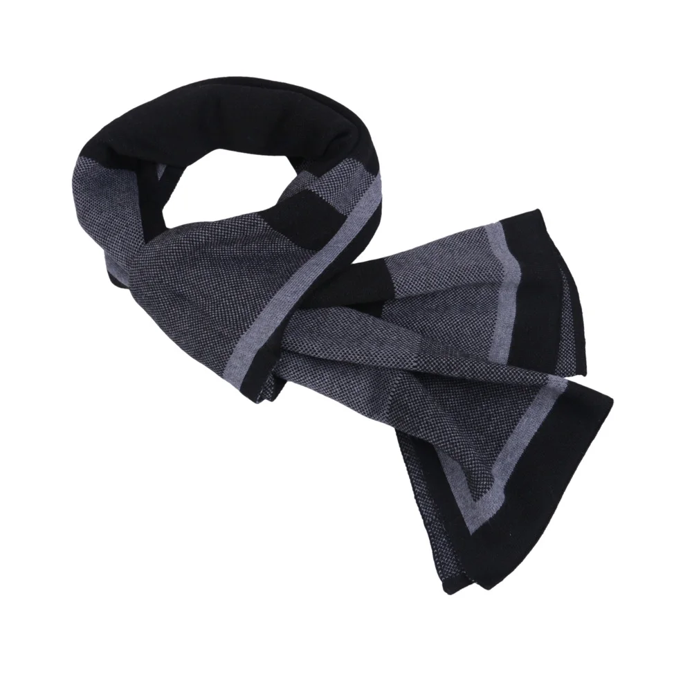 Male Winter Simple Scarf Men Wool Warm Plaid Cashmere Scarves Wraps Lovers Thick Thermal Scarves Women Shawl Blanket Scarf