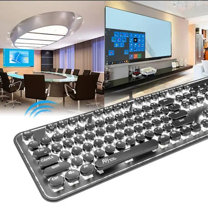 Панк стиль Bluetooth механический телефон планшет есть 104 клавиш курица 2.00.6mm 200mA игровая клавиатура USB+ Bluetooth