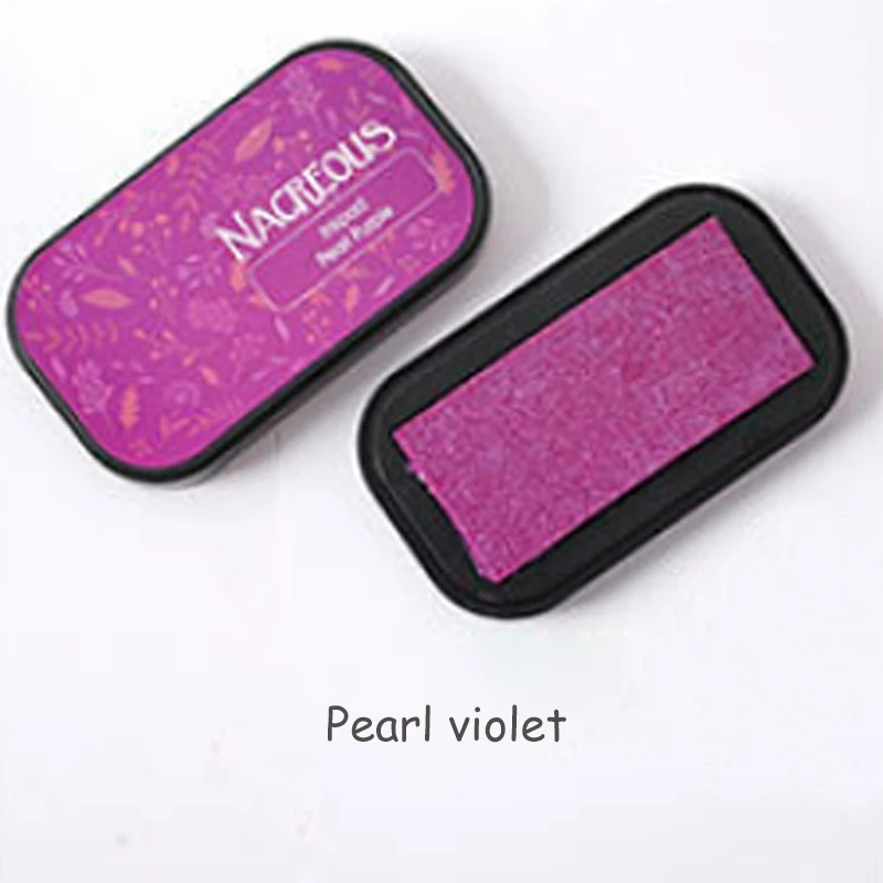 Stamp Sealing Decoration Office Accessories Multifunction Vintage Crafts DIY Scrapbooking Ink pad 12 Colors Non-Toxic Nice Gift - Цвет: Pearl violet