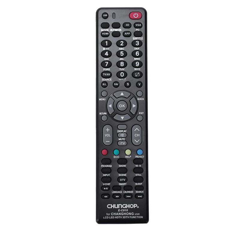 CHUNGHOP для changhong ТВ дистанционный пульт контроллер E-c910 RL57AX KPT7C RB67B RP57H RL58A RK60B RP57L RP67C