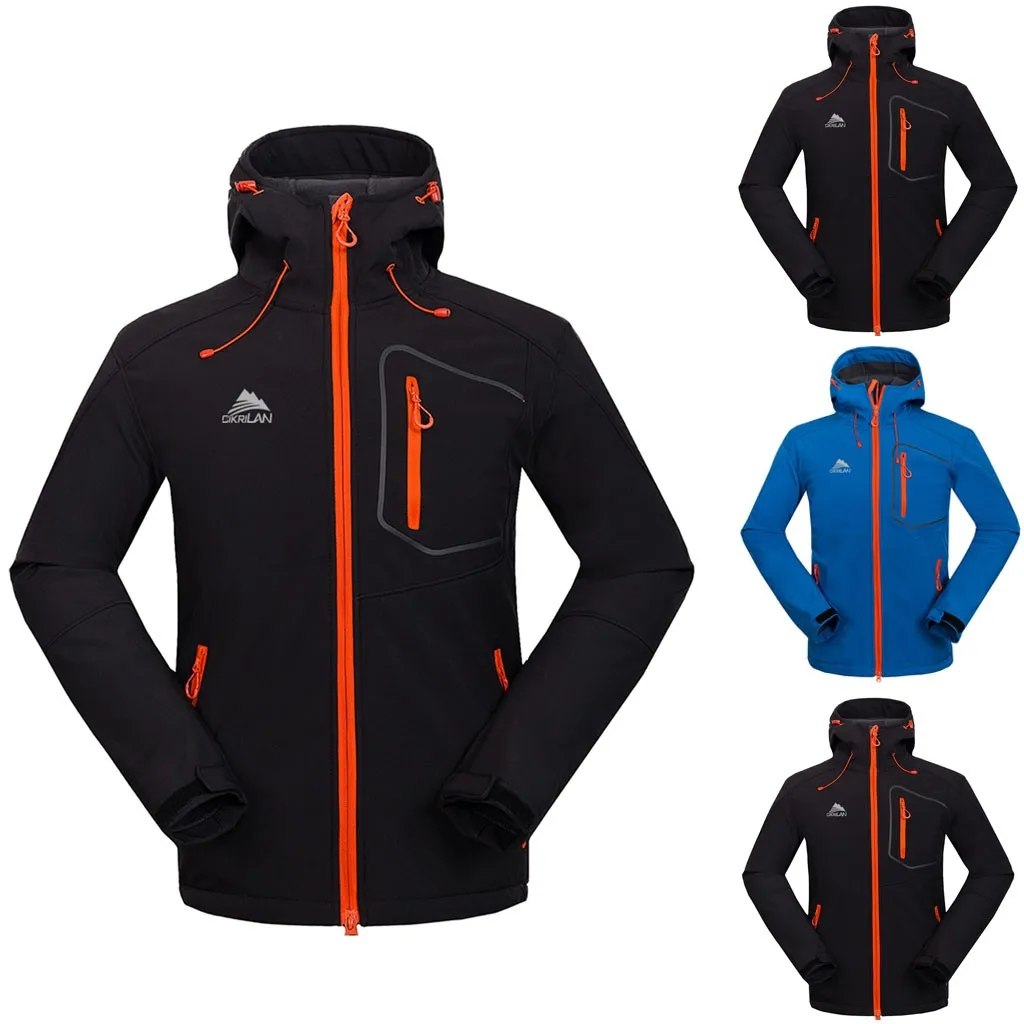 Новые походные куртки мужские Осень Спорт на открытом воздухе пальто с капюшоном альпинистские треккинговые ветровки быстросохнущие водонепроницаемые куртки бренд