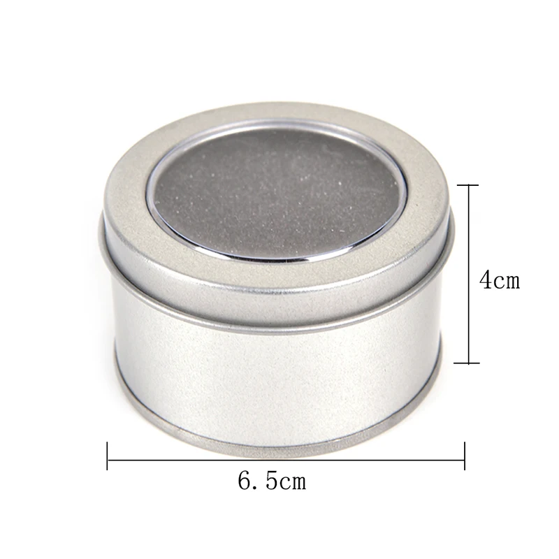 1PCS Round Metal Jewelry Watch Gift Box Display Case With Cushion Watch Organizer Box Holder Display 2 Sizes