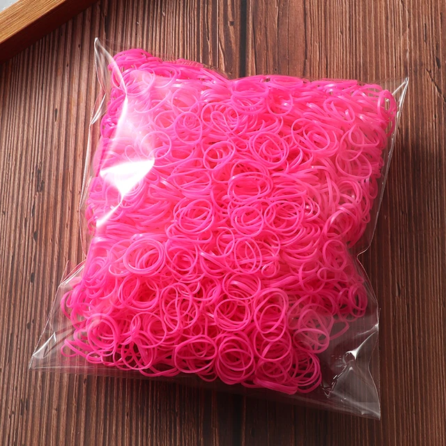 2000pcs Girls Hair Bands Hair Accessories Nylon Rubber Band Elastic Headband Children Ponytail Gum Holder Bands Kids Ornaments opp bag-13
