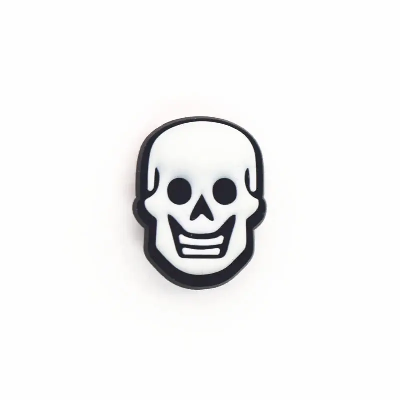 Novely 3D Cartoon Shoe Charms Accessories Funny Noctilucent Skeleton Original Shoe Buckle Decoration for jibz Kid's Party X-mas
