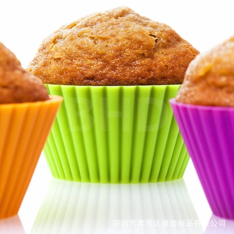 Thick Silicone Muffin Cup Wealthy 9 Cm Silicone Muffin Cup Cake Mold Silica Gel Cup Silicone Baking Mold