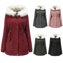 Зимняя женская куртка с капюшоном для бега, теплая Женская куртка на молнии с плюшевым воротником, повседневные хлопковые топы для девочек, Спортивная Толстовка#11,8