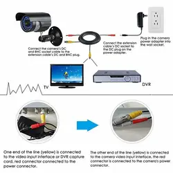 Мощность видеокамера охранной системы кабель 150Ft BNC удлинитель кабель Шнур для CCTV DVR JHP-Best