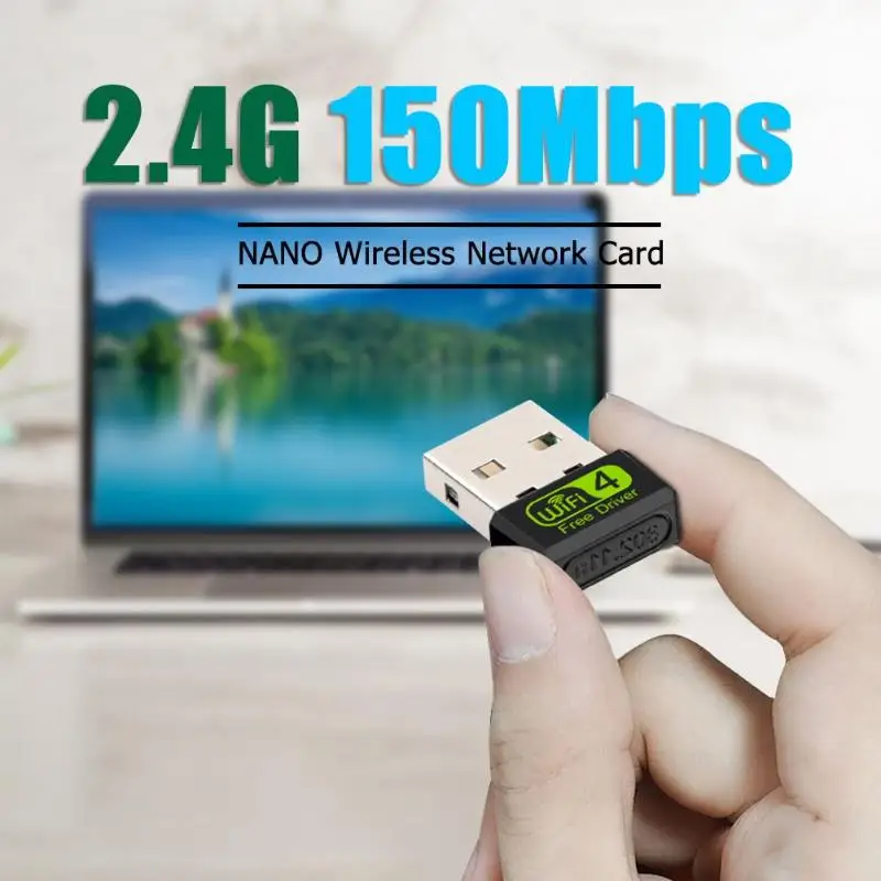 Свободный привод с USB Wifi адаптер 150 Мбит/с Wi-Fi адаптер Ethernet PC WiFi Dongle 2,4G сетевая карта антена Wi приемник для Windows